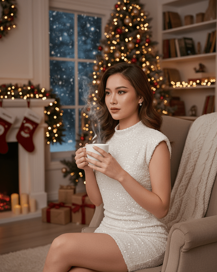 Short dress model 221107