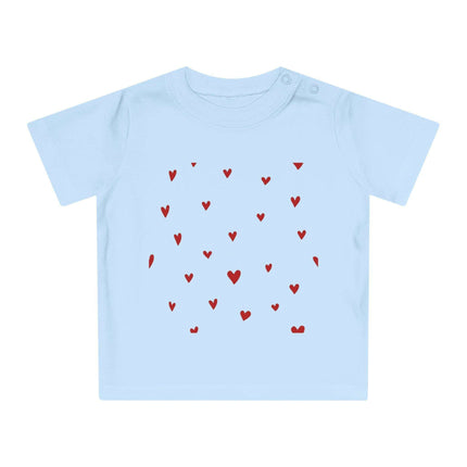 Valentine's Day Organic Cotton Baby Tee with Heart Design: Comfort Meets Elegance - Très Elite