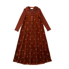 Rust Red Velour Robe