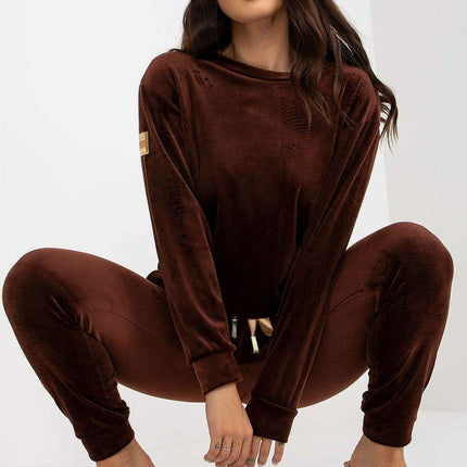 Velour Parisian Lounge Set Velvet Coord Women Collection - Très Elite