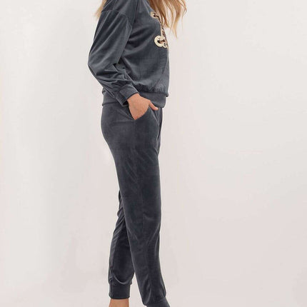 Velour Set Model 201588 For Women Blouse And Pants Set - Très Elite