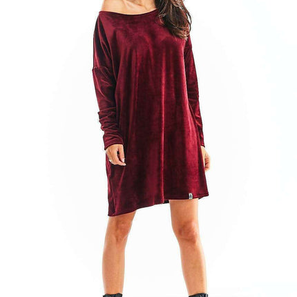 Velvet Elegance Long Sleeve Everyday Dress - Très Elite