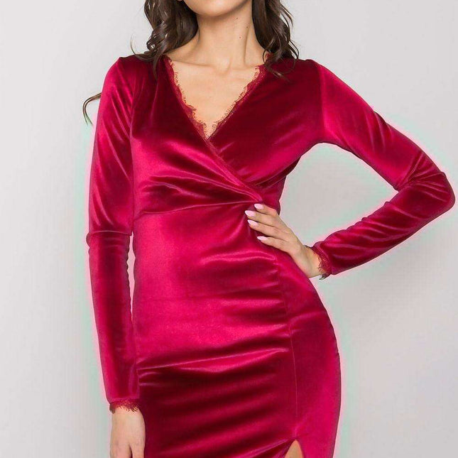 Velvet Elegance Mini Dress Parisian Night Cocktail Dress