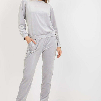 Velvet Elegance Velour Two Piece Set For Women Chic