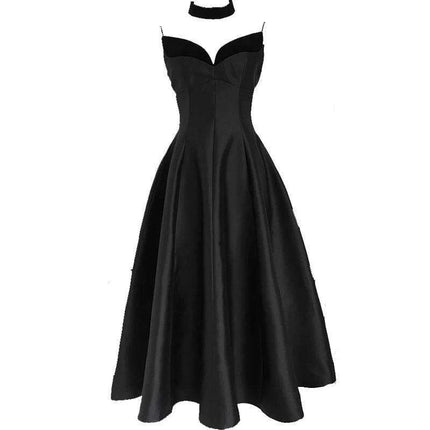 Velvet Evening Gown with Unique Patchwork and Zipper Closure - Très Elite