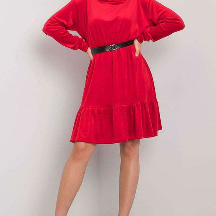 Velvet Hooded Ruffle Dress - Très Elite