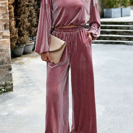 Velvet Sophistication Women's 2-Piece Suit Set for Effortless Elegance - Très Elite