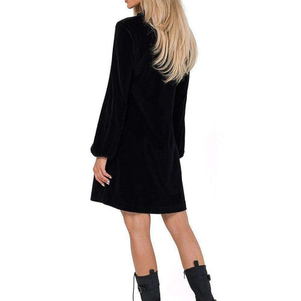 Velvet Vibe V-Neck Dress - Très Elite