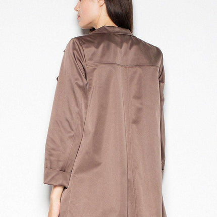 Venaton Classic Open-Front Coat - Embrace Effortless Sophistication - Très Elite