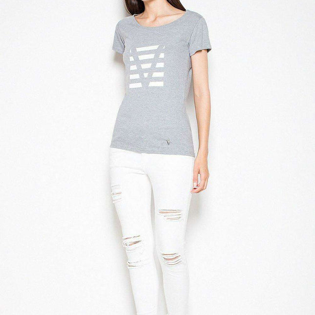 Venaton Contemporary Cotton T-Shirt with Distinctive Graphic Design