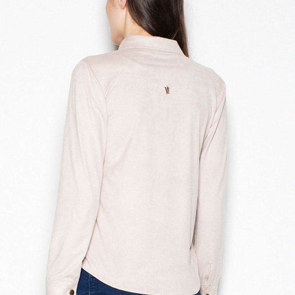 Venaton Suede Long Sleeve Shirt: Classic Style with Modern Metallic Details - Très Elite