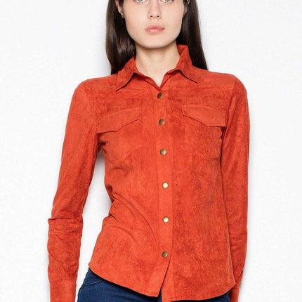 Venaton Suede Long Sleeve Shirt: Classic Style with Modern Metallic Details - Très Elite