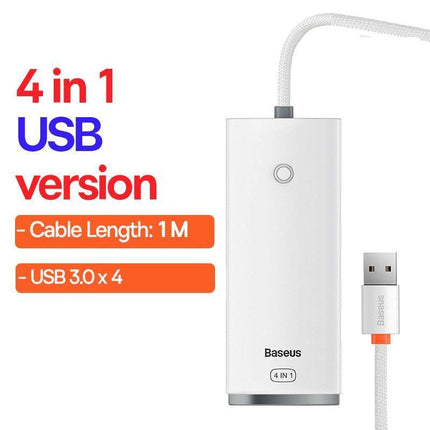Versatile 12-in-1 USB Hub with Adjustable Cable Lengths and Stylish Color Options - Très Elite