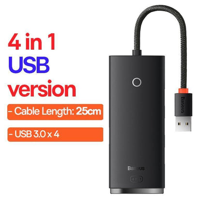 Versatile 12-in-1 USB Hub with Adjustable Cable Lengths and Stylish Color Options - Très Elite