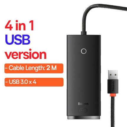 Versatile 12-in-1 USB Hub with Adjustable Cable Lengths and Stylish Color Options - Très Elite
