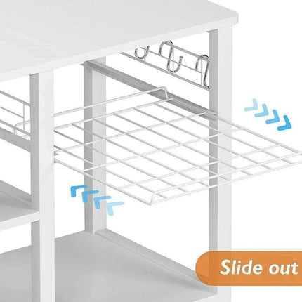 Versatile 3-Tier Kitchen Microwave Storage Cart with Free Bonus Accessories- Très Elite- Très Elite