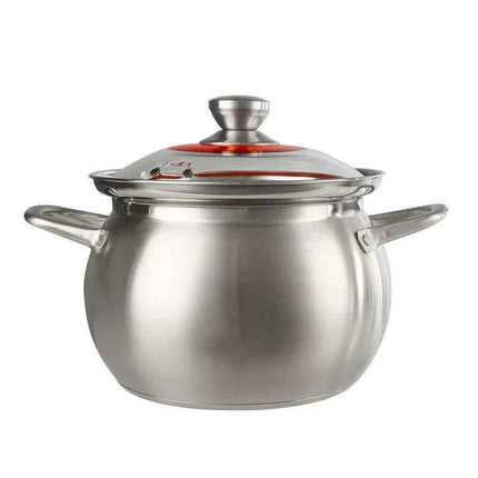 Versatile 304 Stainless Steel Large Soup Pot - Perfect for Gas and Induction Cooking - Très Elite