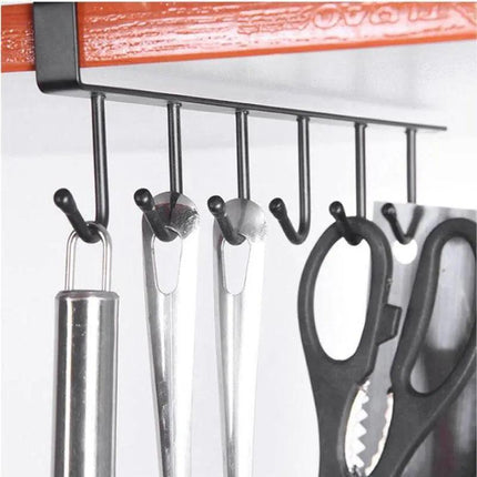 Versatile 6-Hook Iron Organizer for Efficient Multi-Use Storage