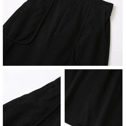 Versatile A-line Cotton Skirt with Spacious Pockets for Women - Très Elite