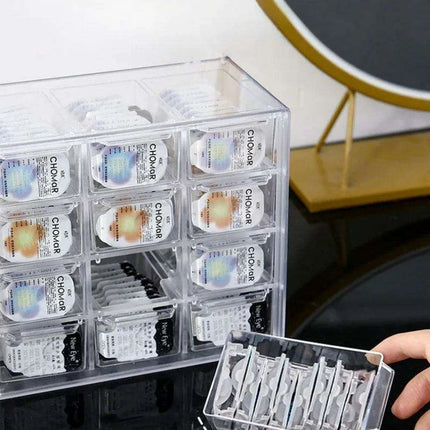 Versatile Acrylic Storage Box for Contact Lenses and Jewelry with Dust Protection - Très Elite