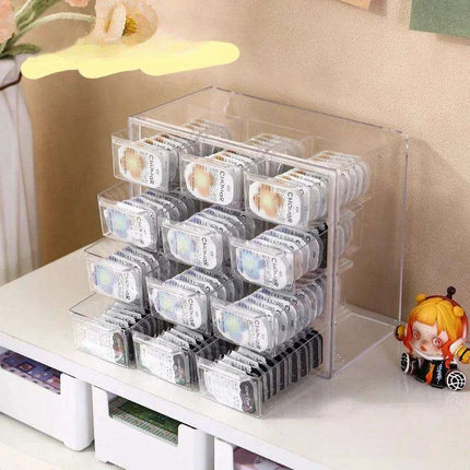 Versatile Acrylic Storage Box for Contact Lenses and Jewelry with Dust Protection - Très Elite