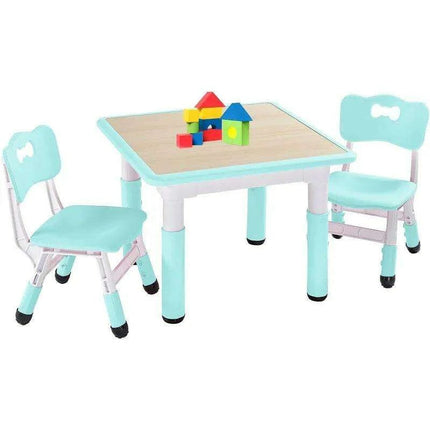 Versatile Activity Table and Chair Set for Kids with 2 Adjustable Chairs - Ideal Creative Space for Ages 3-8..
