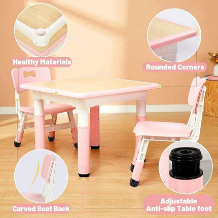 Versatile Adjustable Art Table and Chair Set for Kids - Perfect for Creative Fun and Easy Cleanup - Très Elite