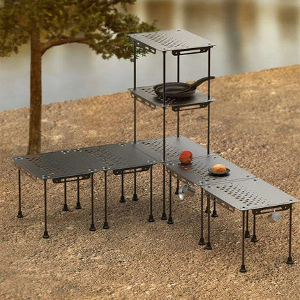 Versatile Aluminum Folding Picnic Table for Outdoor Adventures - Très Elite
