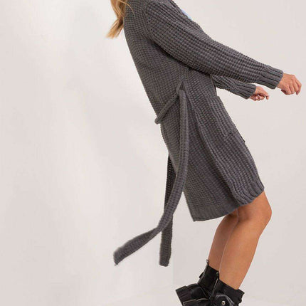 Versatile Belted Sweater Coat