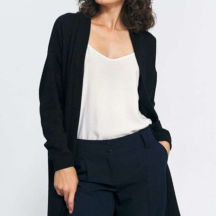 Versatile Black Knit Cardigan For Effortless Cozy Styling