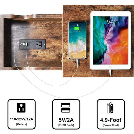 Versatile Charging End Table with Storage Solutions for Compact Living Spaces - Très Elite