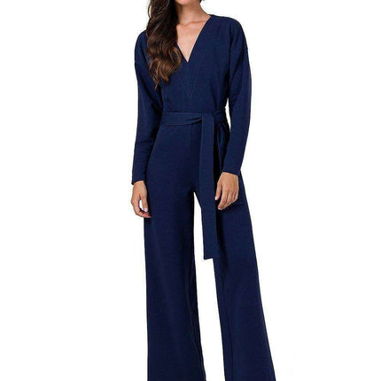 Versatile Chic Knit Jumpsuit with Adjustable Belt