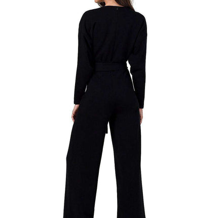 Versatile Chic Knit Jumpsuit with Adjustable Belt - Très Elite