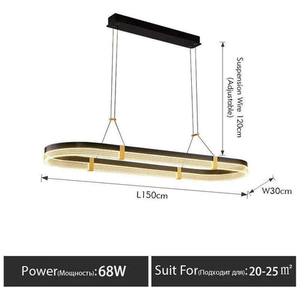 Versatile Dimmable LED Chandelier with Customizable Features..