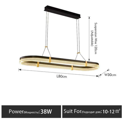 Versatile Dimmable LED Chandelier with Customizable Features..