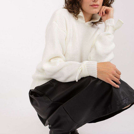 Versatile Elegance - Convertible Knit Sweater - Très Elite