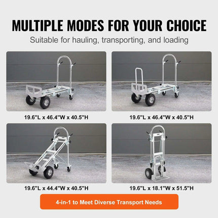 Versatile Heavy-Duty Aluminum Folding Dolly Cart - Ultimate Transport Solution for Industrial and Retail Use - Très Elite