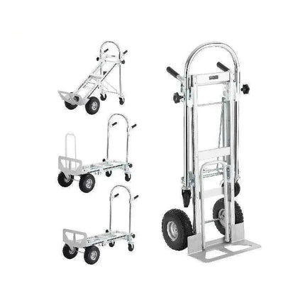 Versatile Heavy-Duty Aluminum Folding Dolly Cart - Ultimate Transport Solution for Industrial and Retail Use - Très Elite