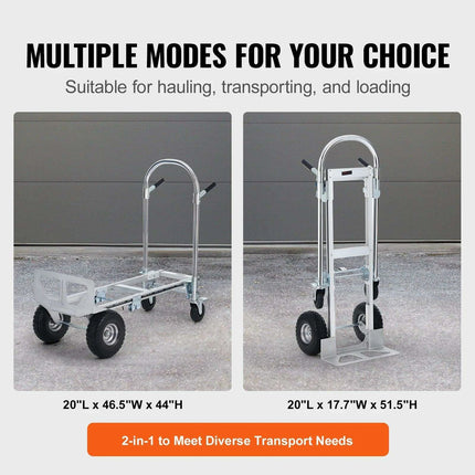 Versatile Heavy-Duty Aluminum Folding Hand Truck for Efficient Goods Transport on Any Terrain - Très Elite