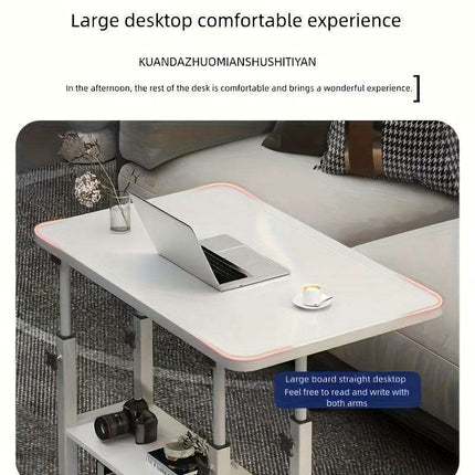 Versatile Height-Adjustable Rolling Workspace Desk with Storage for Home, Office, and Outdoor Use - Très Elite