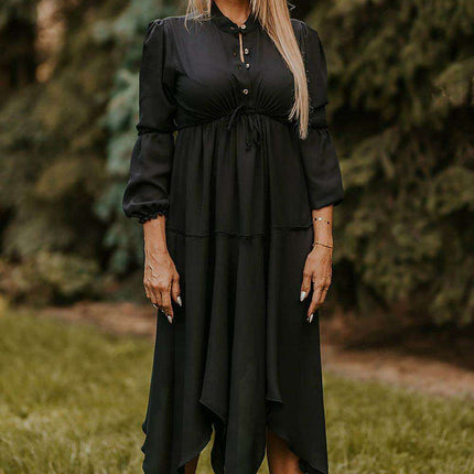 Versatile Jersey Dress with Stylish Elastic Sleeves - Très Elite