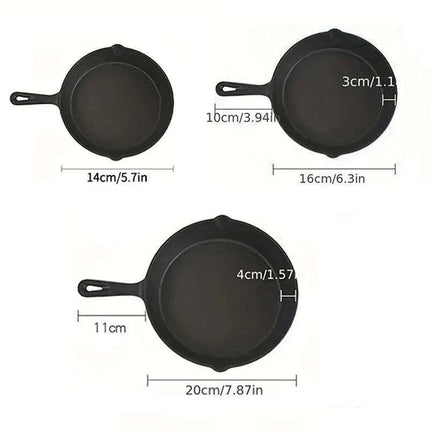 Versatile Mini Cast Iron Skillet for Culinary Mastery - Très Elite