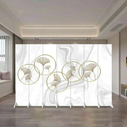 Versatile Mobile Folding Chinese Partition Screen for Hotels and Offices - Dual-Sided Conference Divider - Très Elite