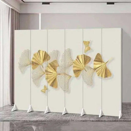 Versatile Mobile Folding Chinese Partition Screen for Hotels and Offices - Dual-Sided Conference Divider - Très Elite