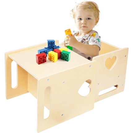 Versatile Montessori Activity Table and Chair Set for Independent Learning and Play..