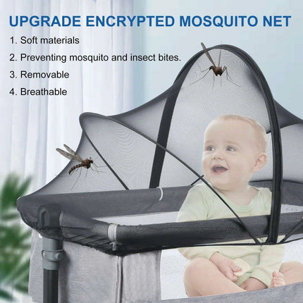 Versatile Mosquito Net for Baby Cribs - Lightweight, Removable, and Breathable Protection for Year-Round Use - Très Elite