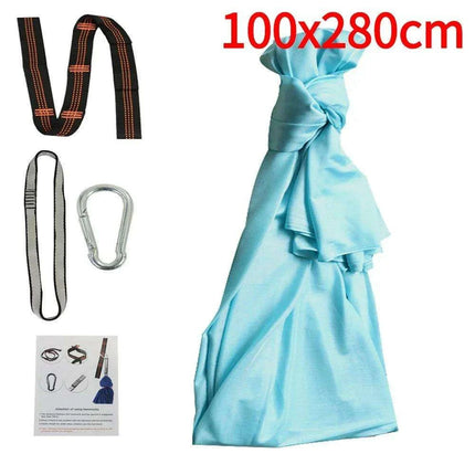 Versatile Nylon Swing Hammock for Sensory Therapy and Relaxation with Yoga Belts