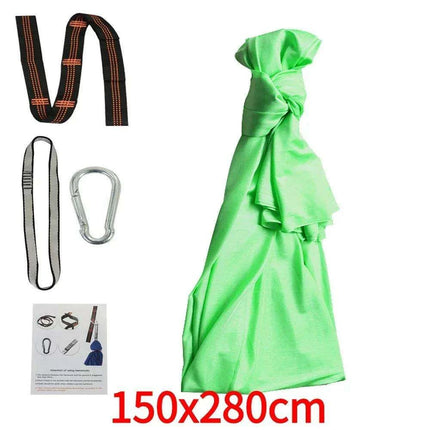 Versatile Nylon Swing Hammock for Sensory Therapy and Relaxation with Yoga Belts