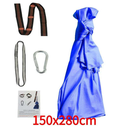 Versatile Nylon Swing Hammock for Sensory Therapy and Relaxation with Yoga Belts