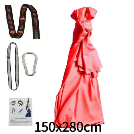 Versatile Nylon Swing Hammock for Sensory Therapy and Relaxation with Yoga Belts
